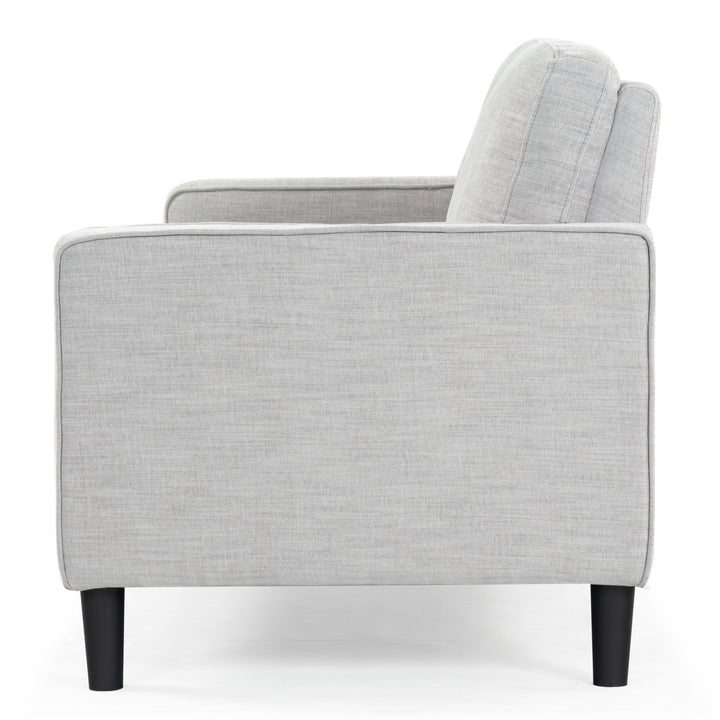 77"W x 31"D x 34"H / Light Grey