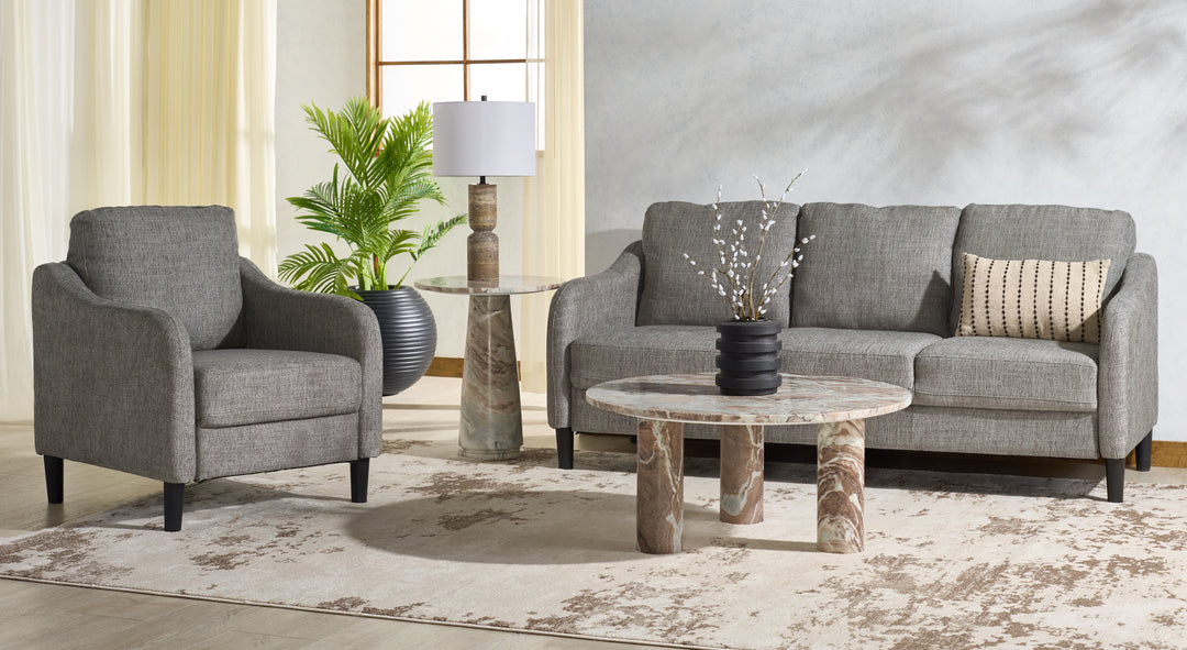 77.3"W x 32.1"D x 33.9"H / Grey