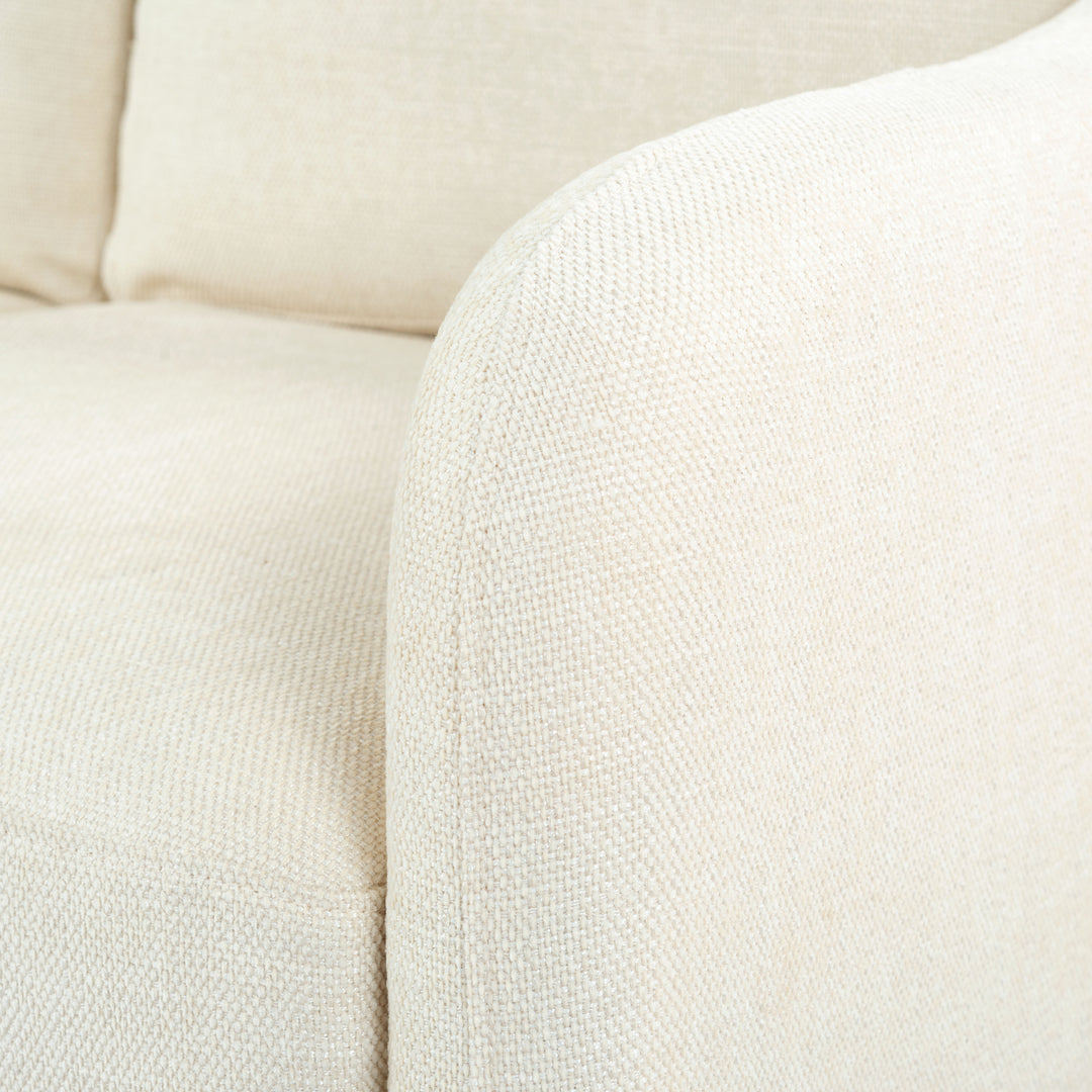 77.3"W x 32.1"D x 33.9"H / Creme