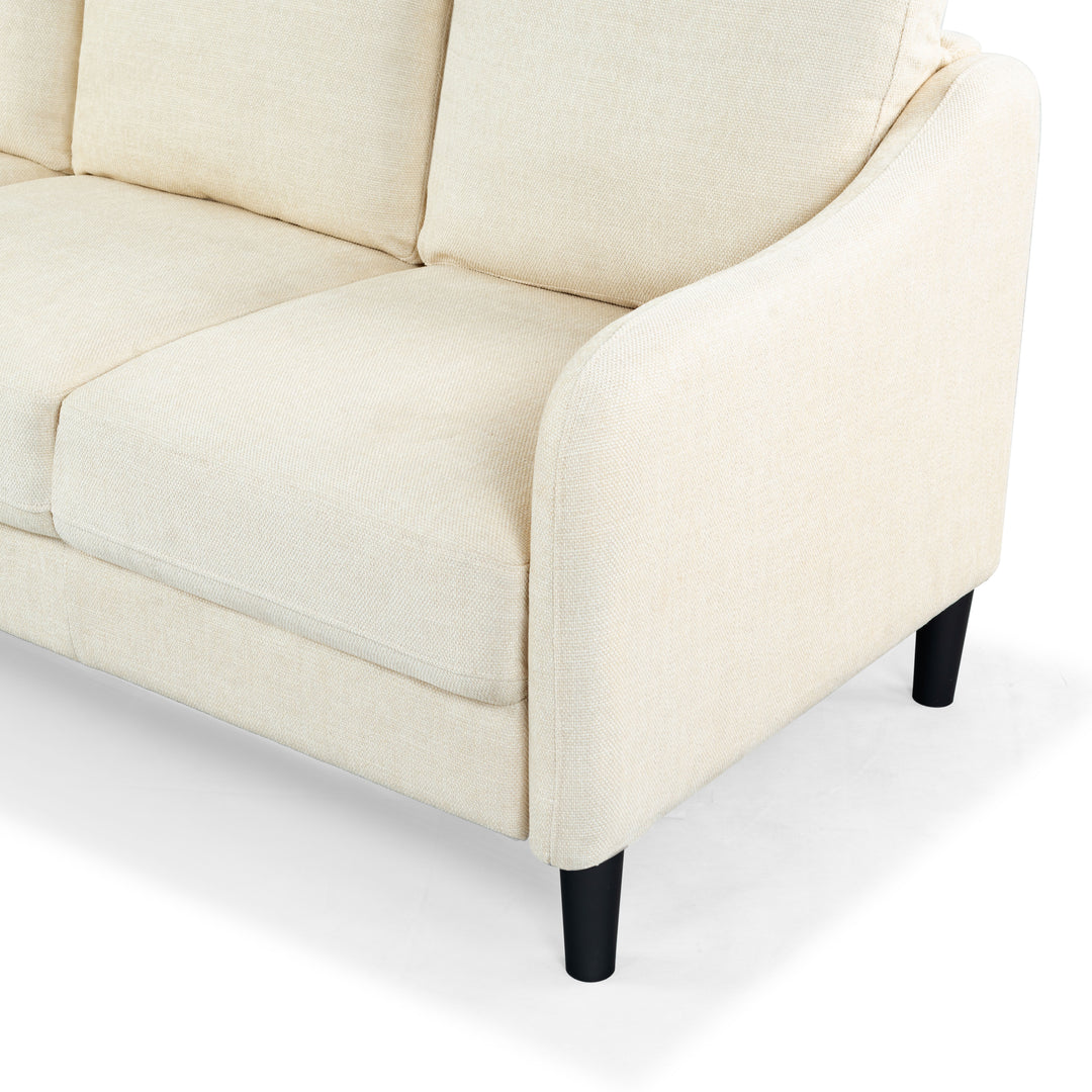 77.3"W x 32.1"D x 33.9"H / Creme