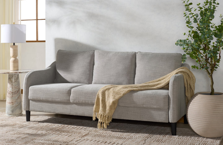 77.3"W x 32.1"D x 33.9"H / Light Grey