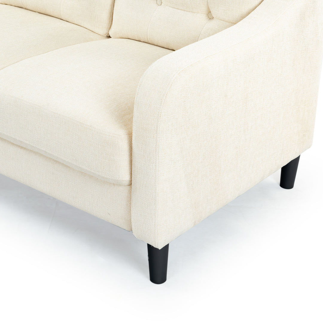 77.3"W x 32.1"D x 33.9"H / Creme