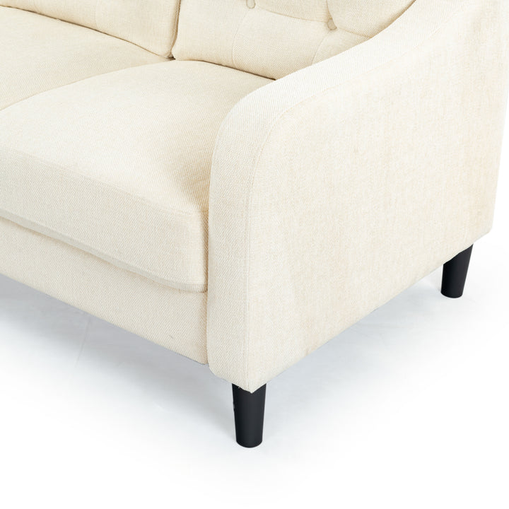 77.3"W x 32.1"D x 33.9"H / Creme