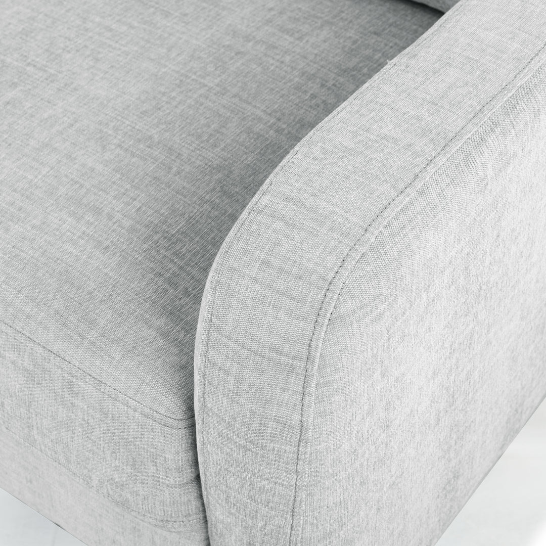 77.3"W x 32.1"D x 33.9"H / Light Grey