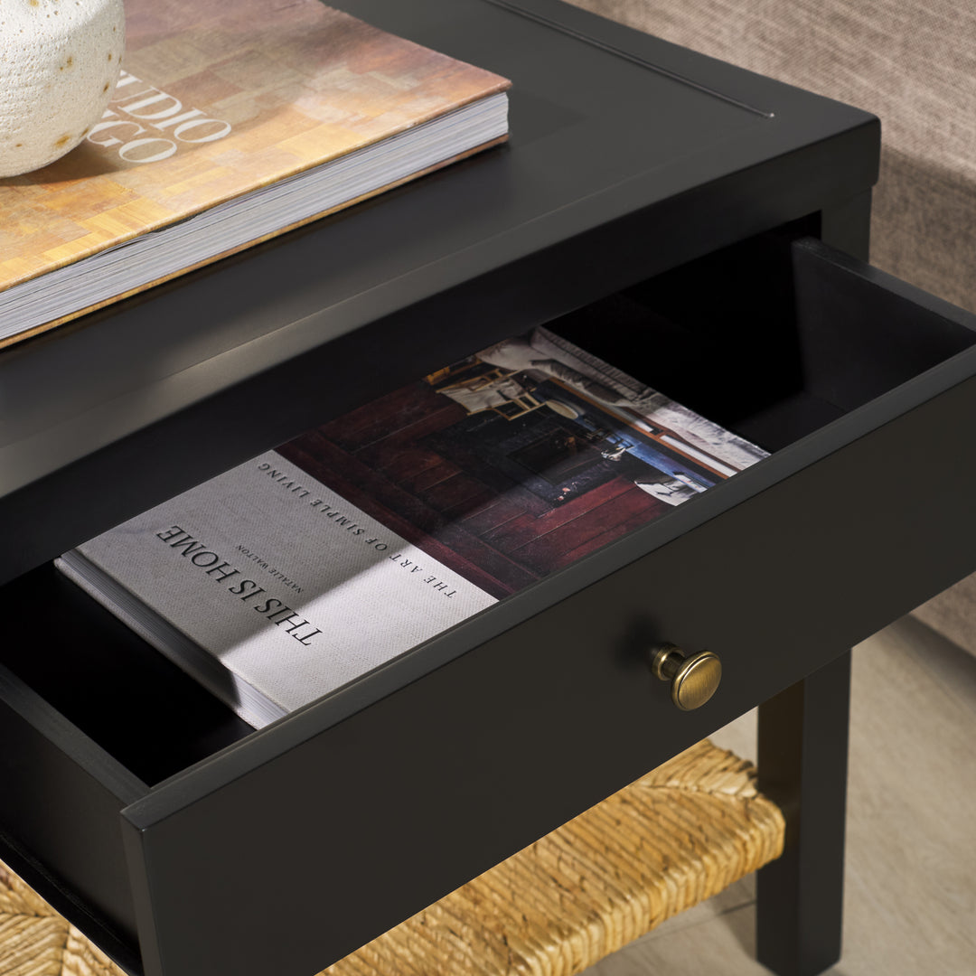 American Home Furniture | Safavieh Couture - Berlynne Banana Stem Shelf Nightstand