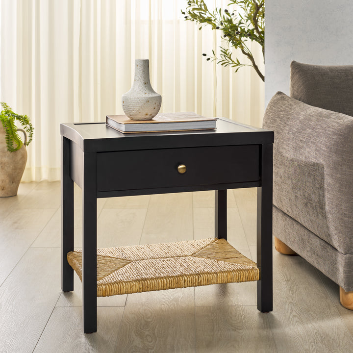 American Home Furniture | Safavieh Couture - Berlynne Banana Stem Shelf Nightstand