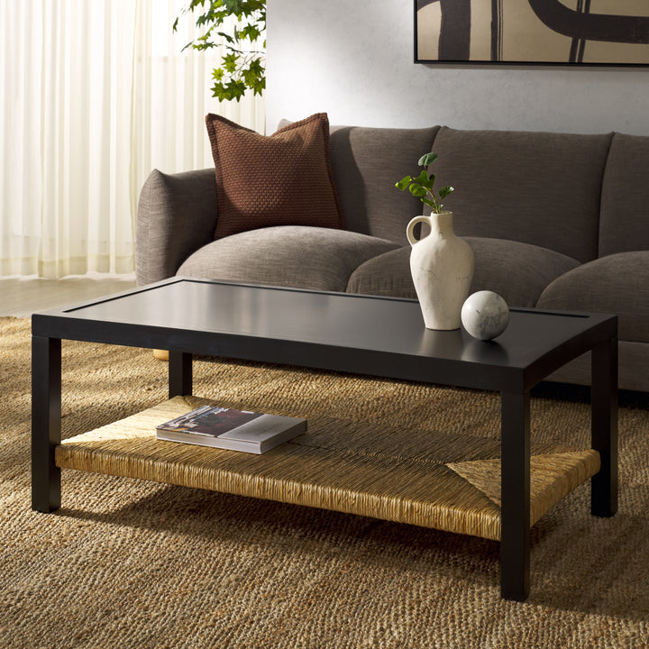 American Home Furniture | Safavieh Couture - Berlynne Banana Stem Shelf Coffee Table