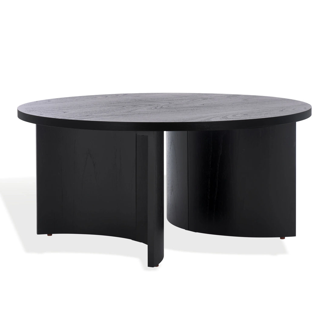 Audriella Round Wood Coffee Table - AmericanHomeFurniture