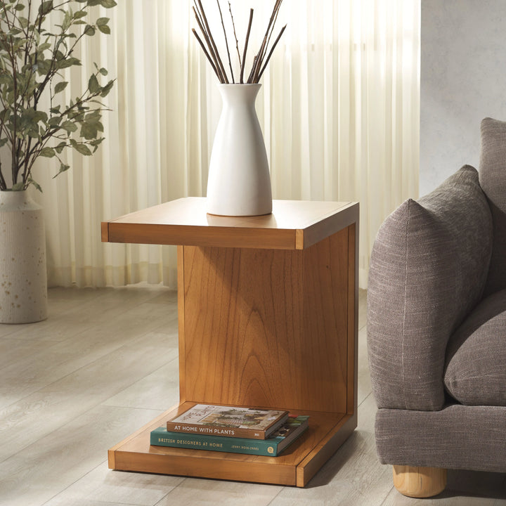 Tawney "C" Wood Accent Table - AmericanHomeFurniture