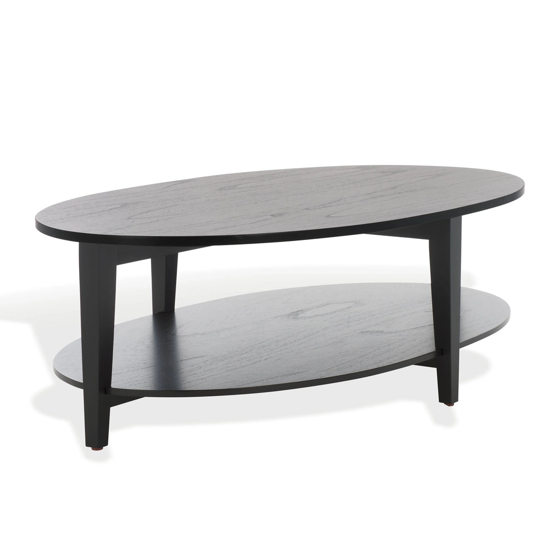 Leonardi Oval Wood Coffee Table - AmericanHomeFurniture