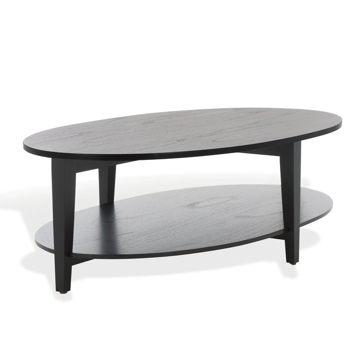Leonardi Oval Wood Coffee Table - AmericanHomeFurniture