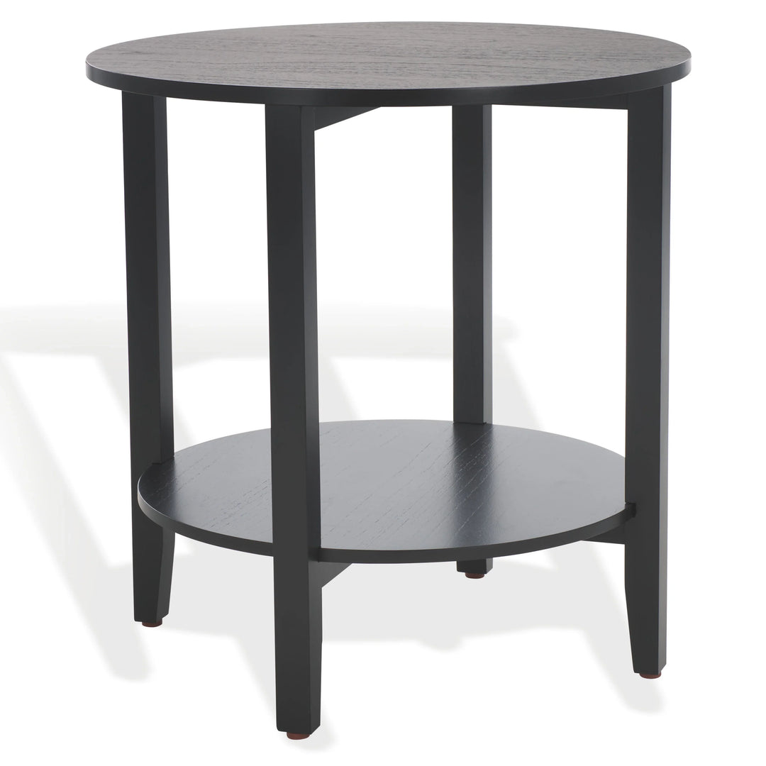 Leonardi Round Wood Accent Table - AmericanHomeFurniture