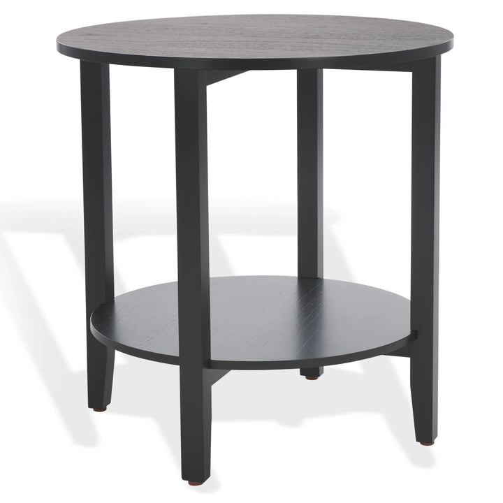 Leonardi Round Wood Accent Table - AmericanHomeFurniture