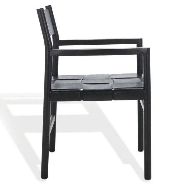 Devnie Woven Leather Dining Chair - AmericanHomeFurniture