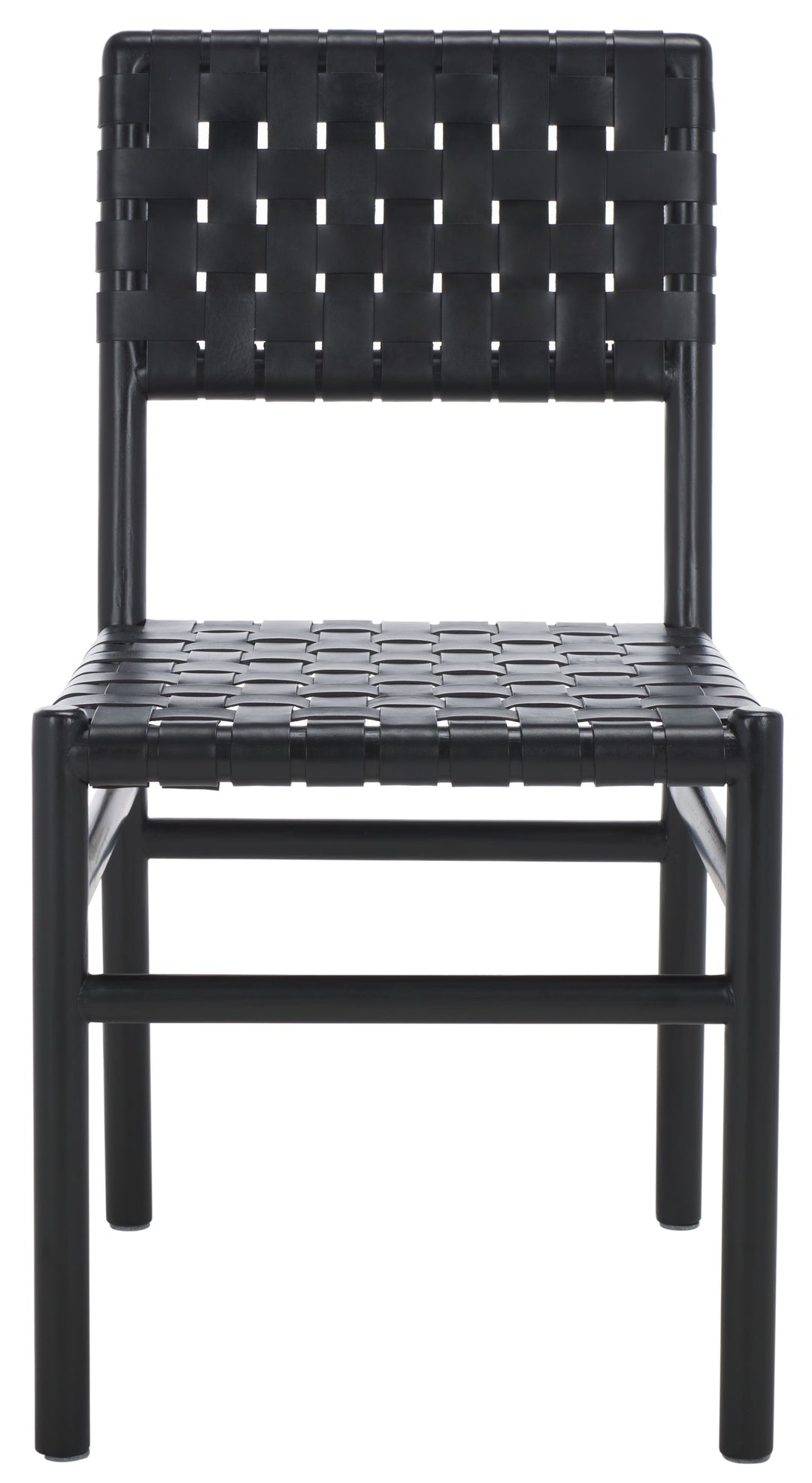 American Home Furniture Safavieh Couture Jeremiah Woven Leather Dining Chair