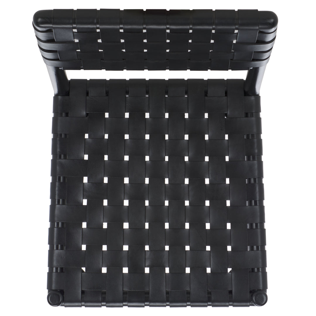 American Home Furniture Safavieh Couture Jeremiah Woven Leather Dining Chair