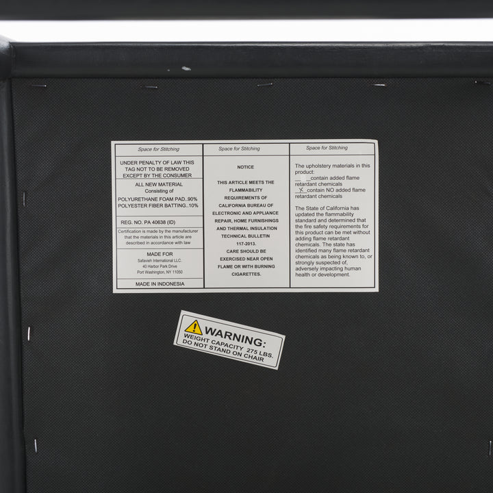 16.1"W x 20.1"D x 36.6"H / Black/Black