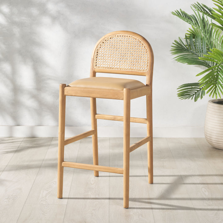 16.1"W x 20.1"D x 36.6"H / Brown/Natural