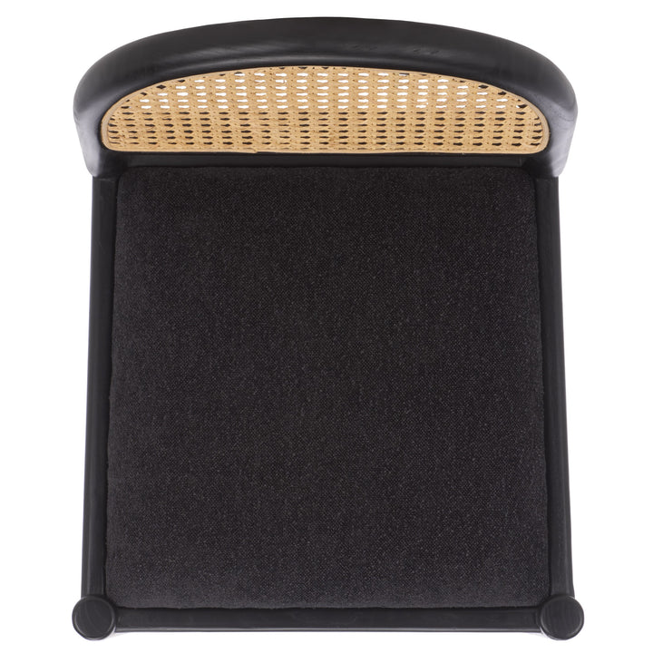 Laylie Rattan And Leather Counter Stool