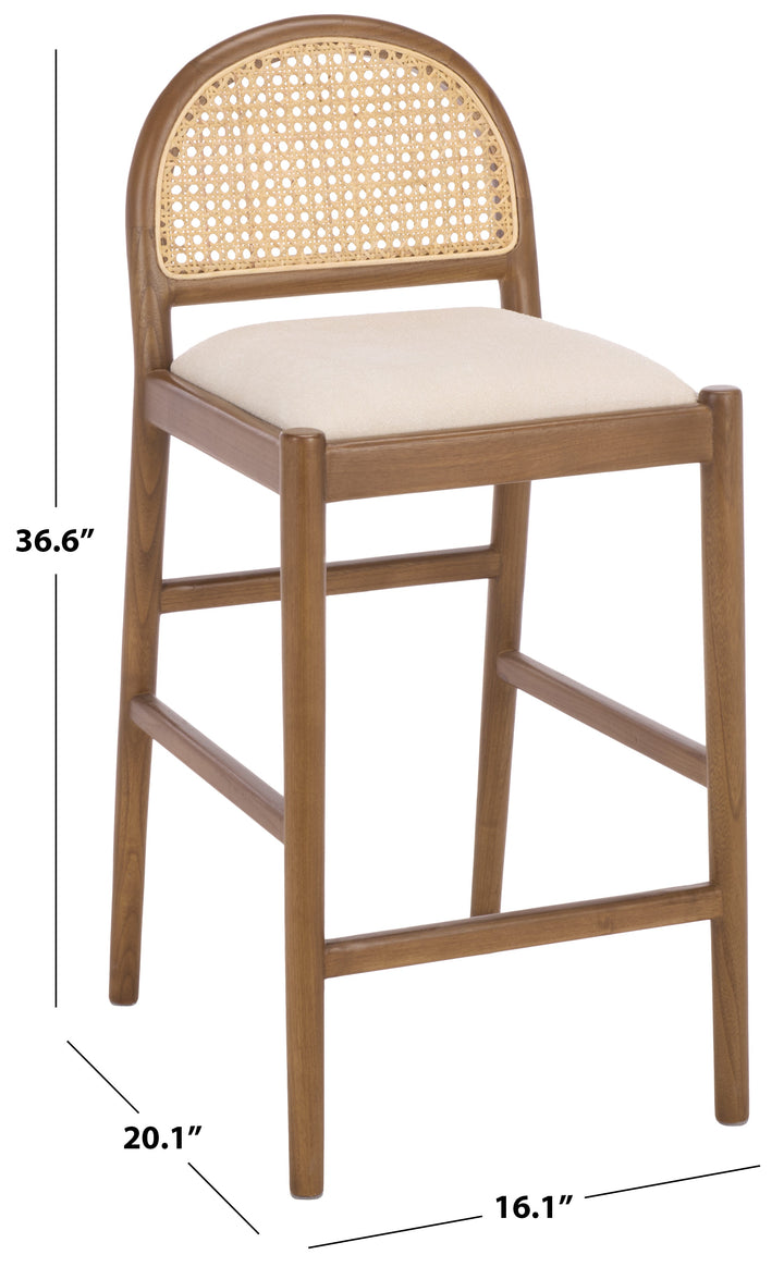 16.1"W x 20.1"D x 36.6"H / Medium Oak / White