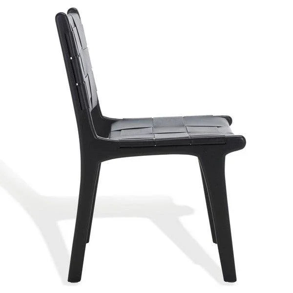 Cassaphina Woven Leather Dining Chair - Set Of 2 - AmericanHomeFurniture