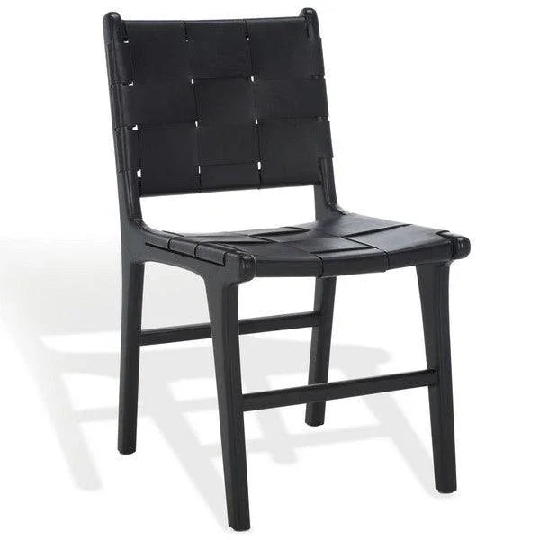 Cassaphina Woven Leather Dining Chair - Set Of 2 - AmericanHomeFurniture