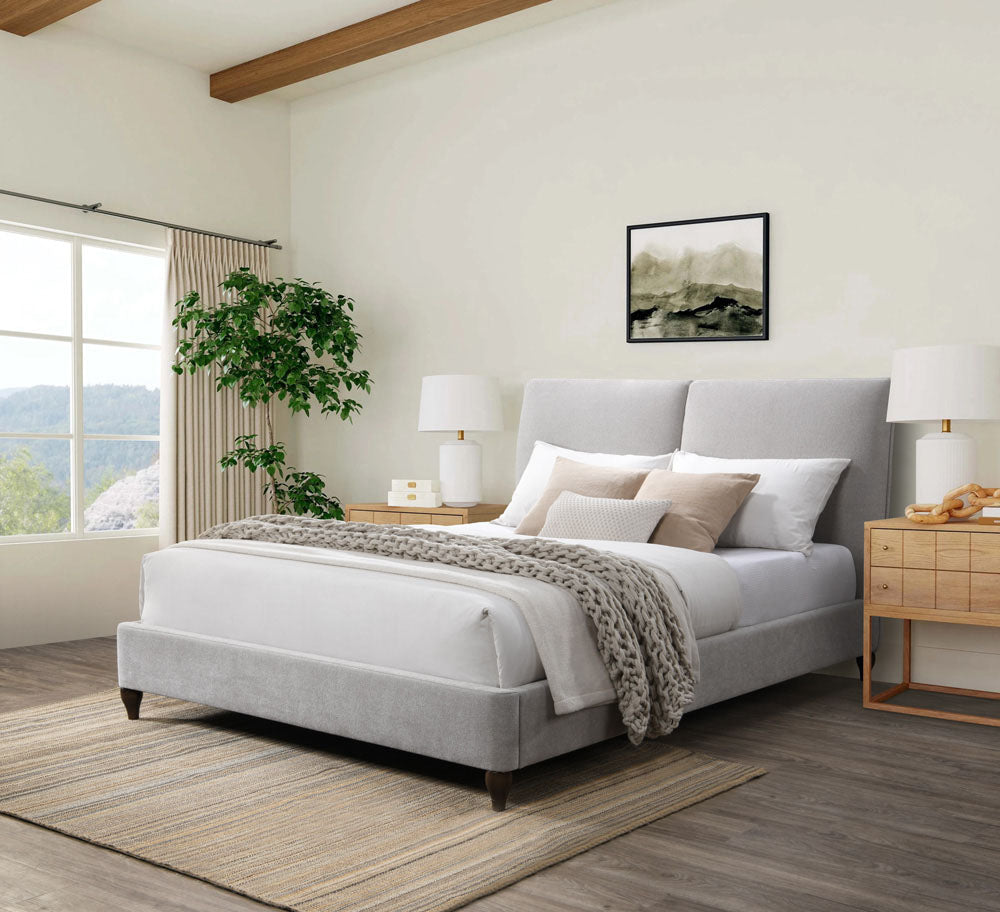 78.5"W x 84.6"D x 45.9"H / Walnut/Light Grey