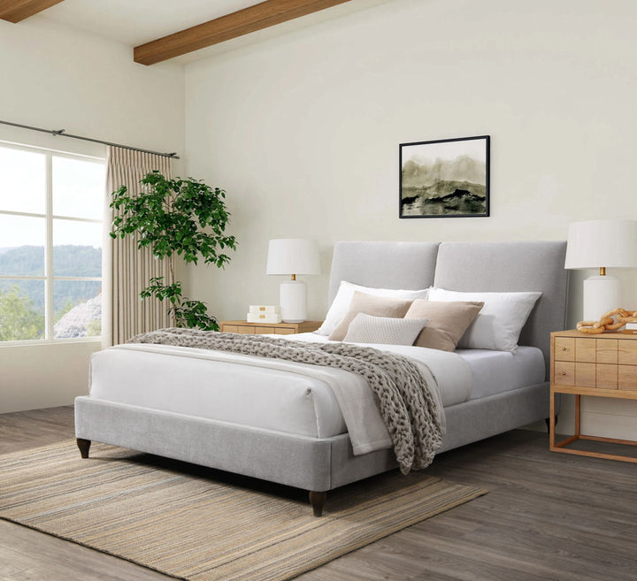 78.5"W x 84.6"D x 45.9"H / Walnut/Light Grey