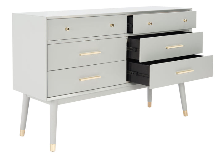GREY / BRASS / 56" X 18" X 36"