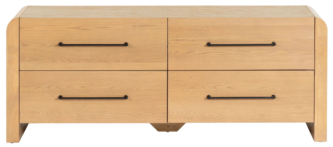 Katrina Wood 4 Drawer Dresser - AmericanHomeFurniture