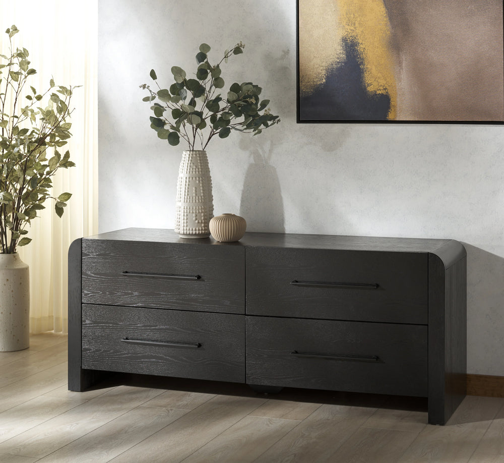 Katrina Wood 4 Drawer Dresser - AmericanHomeFurniture