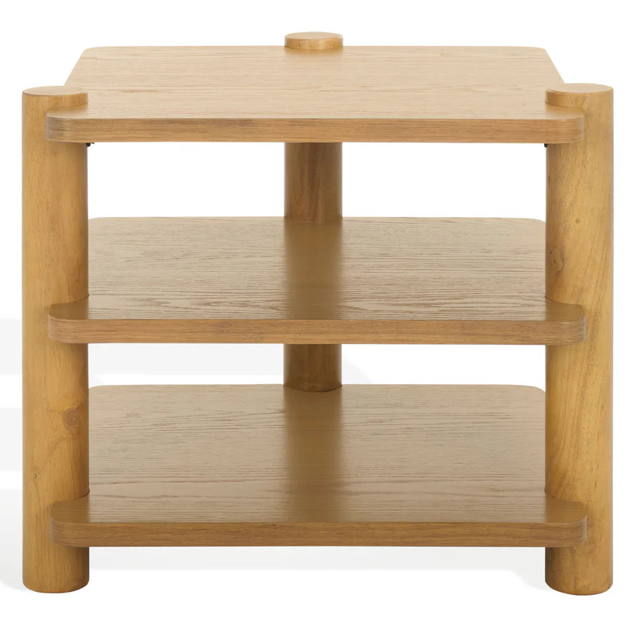 Edisyn 3 Shelf Wood Accent Table