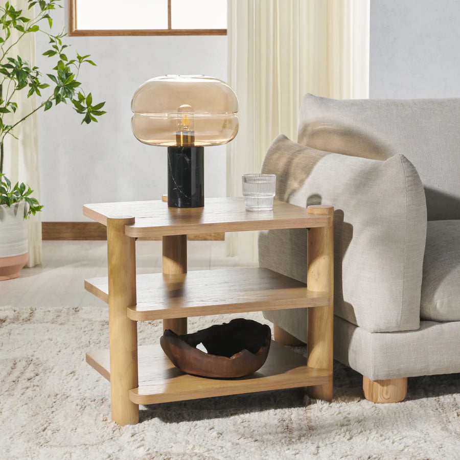 Edisyn 3 Shelf Wood Accent Table