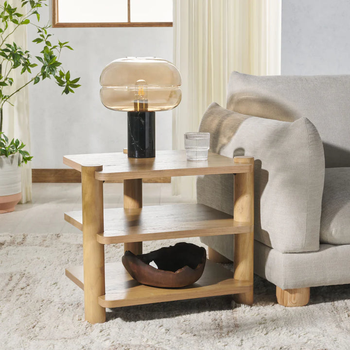 Edisyn 3 Shelf Wood Accent Table