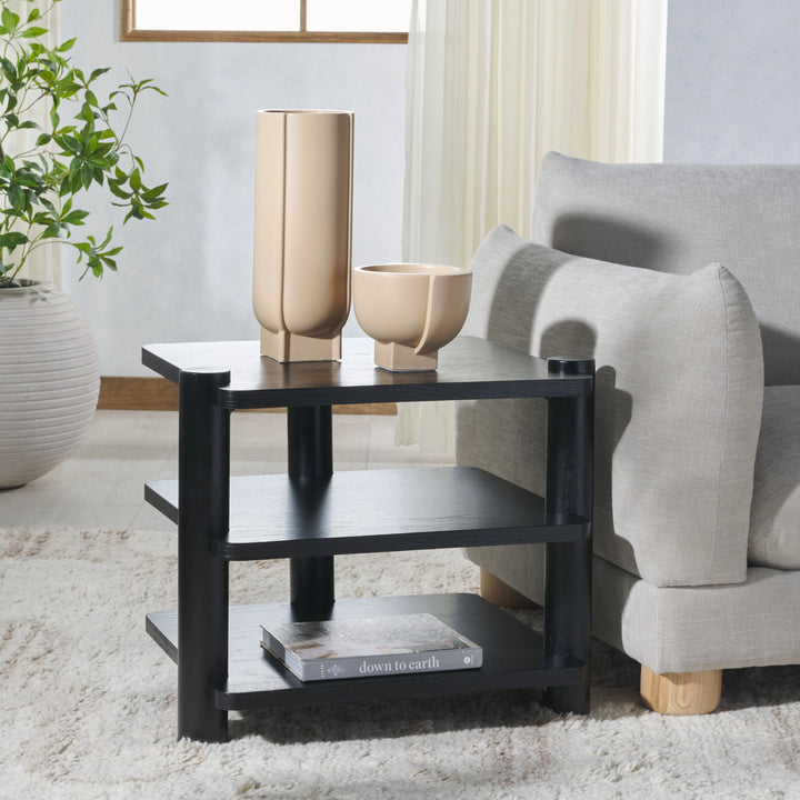 Edisyn 3 Shelf Wood Accent Table - AmericanHomeFurniture