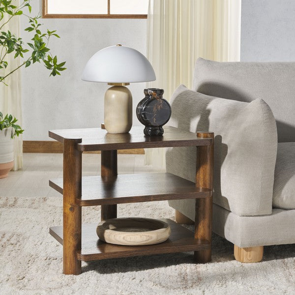Edisyn 3 Shelf Wood Accent Table