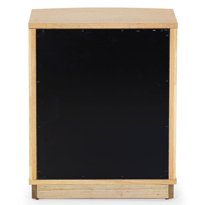 20"W x 17"D x 24"H / Oak/Black