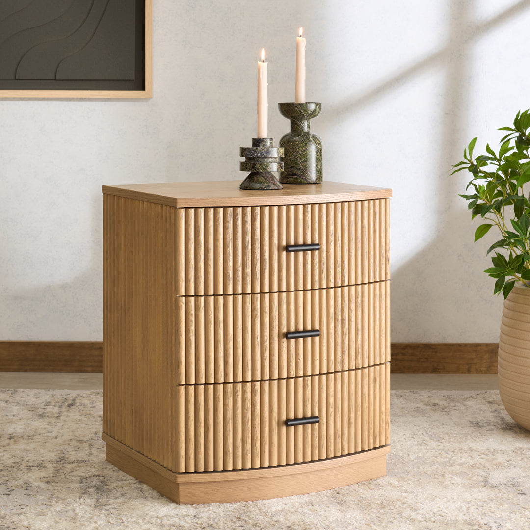 20"W x 17"D x 24"H / Oak/Black