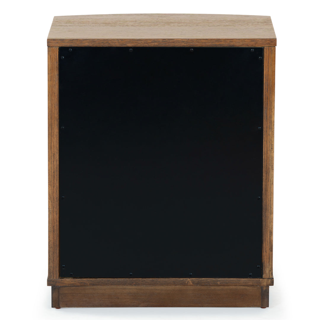 20"W x 17"D x 24"H / Medium Oak/Black