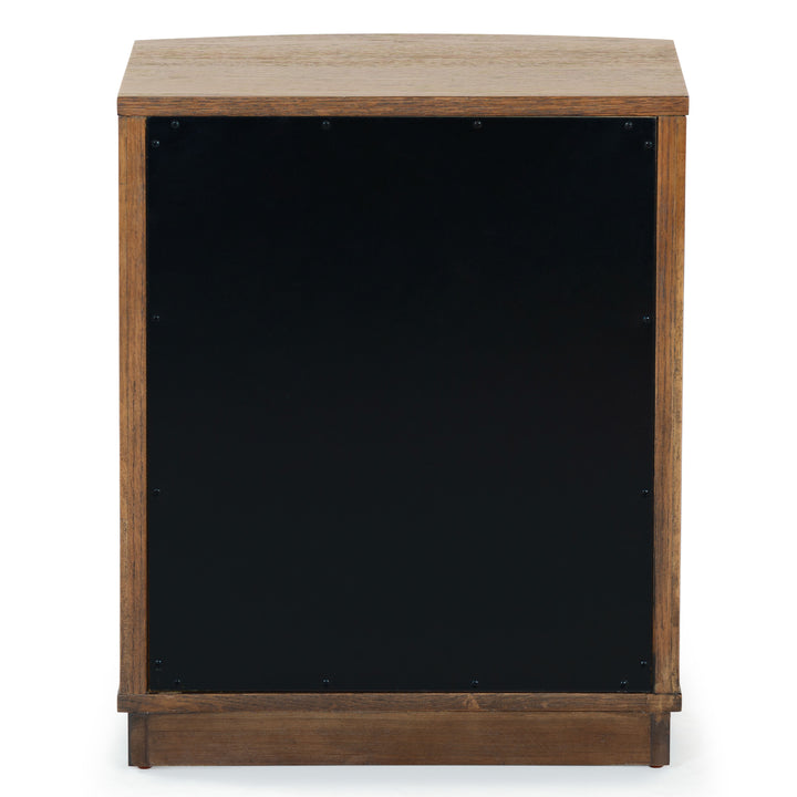 20"W x 17"D x 24"H / Medium Oak/Black