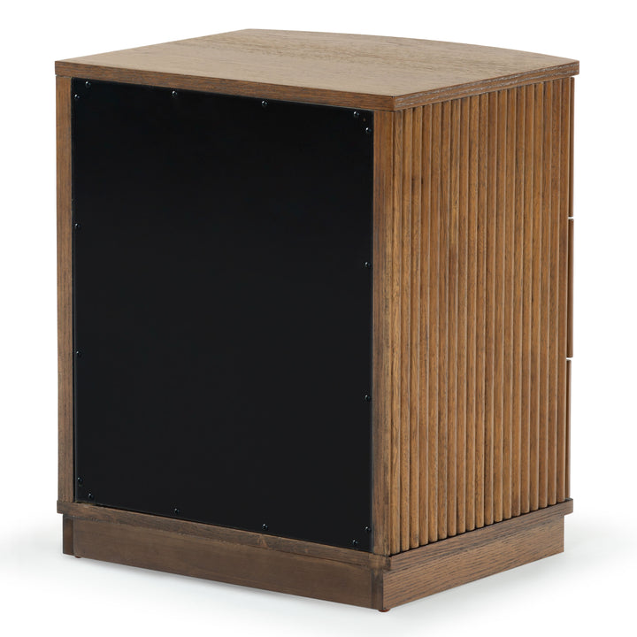 20"W x 17"D x 24"H / Medium Oak/Black