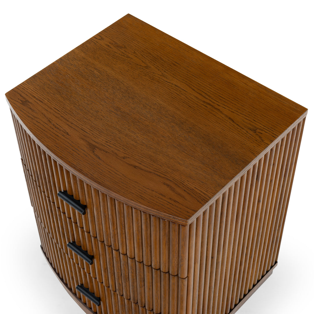 20"W x 17"D x 24"H / Medium Oak/Black