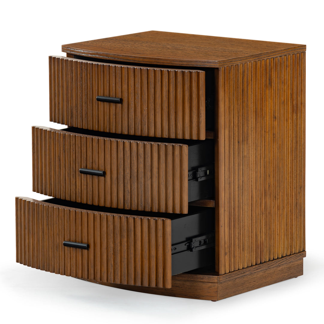 20"W x 17"D x 24"H / Medium Oak/Black