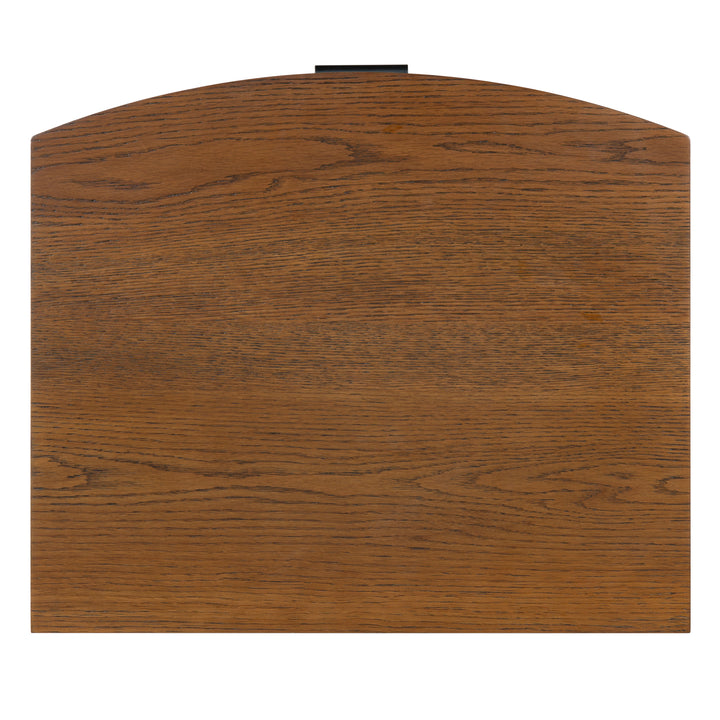 20"W x 17"D x 24"H / Medium Oak/Black