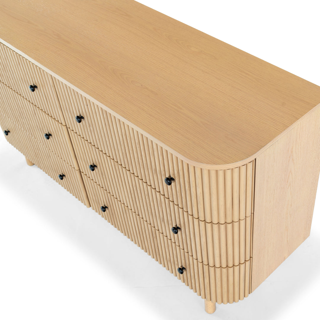 56"W x 18"D x 31.5"H / Oak/Black