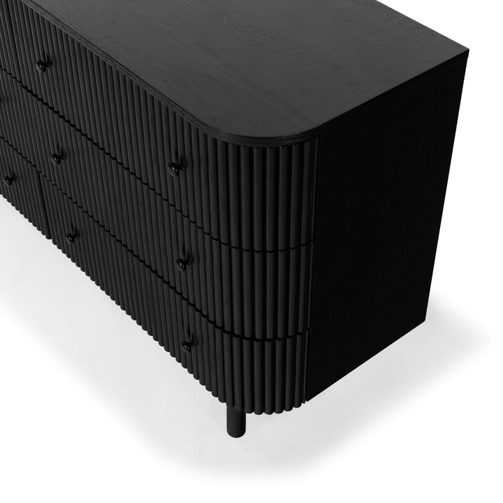 56"W x 18"D x 31.5"H / Black/Black