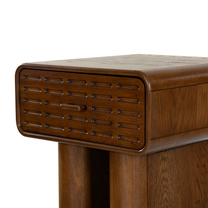 American Home Furniture Safavieh Couture Torricelli 1 Drawer Wood Nightstand