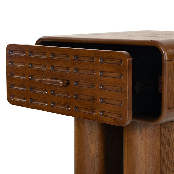 American Home Furniture Safavieh Couture Torricelli 1 Drawer Wood Nightstand