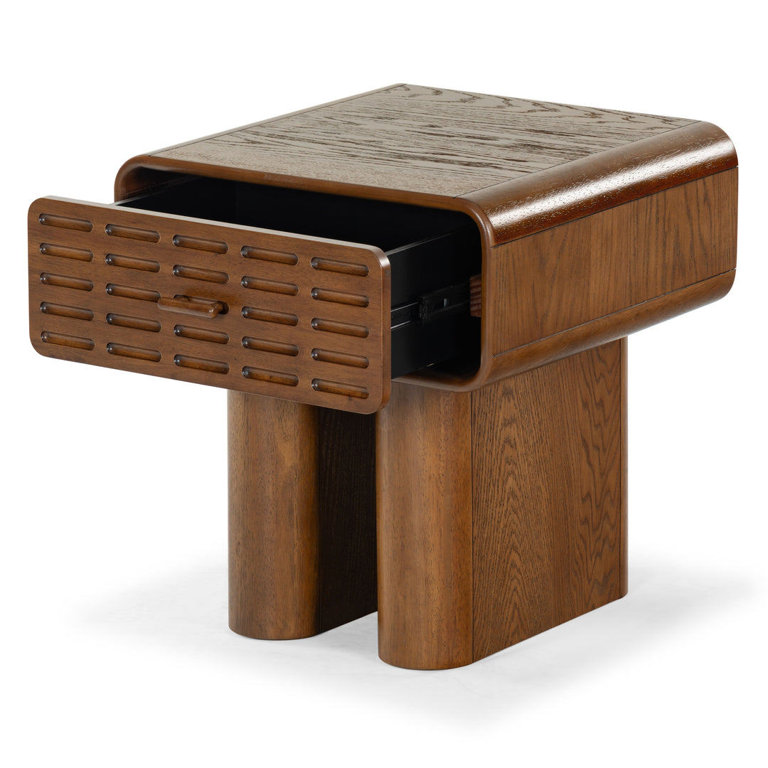 American Home Furniture Safavieh Couture Torricelli 1 Drawer Wood Nightstand