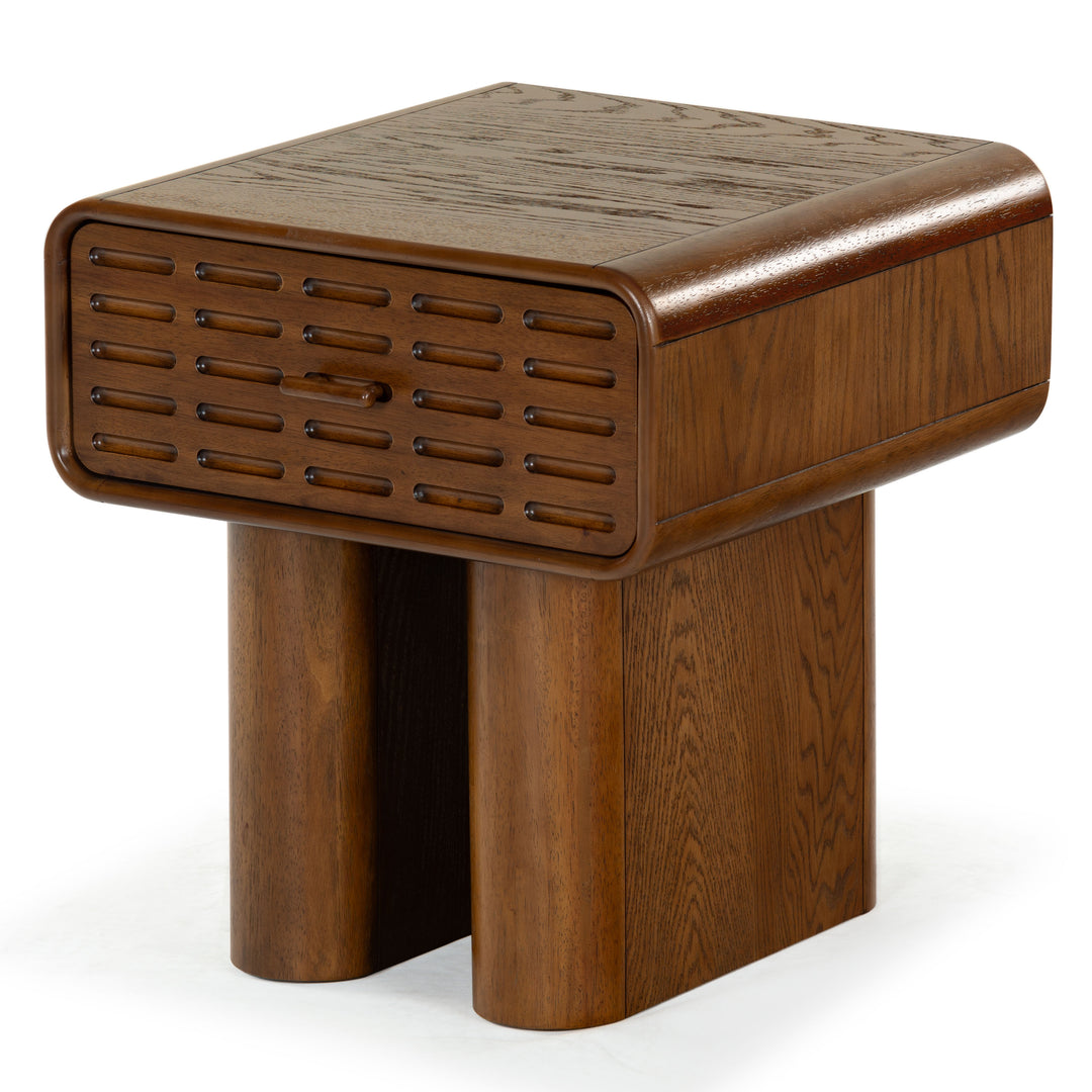 American Home Furniture Safavieh Couture Torricelli 1 Drawer Wood Nightstand